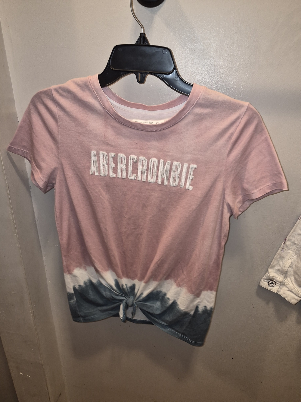 Abercrombie & Fitch Pink Tie-Dye Knot Tee